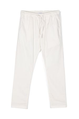 pantalone in cotone bianco PAOLO PECORA KIDS | P3619GESSO